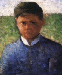 Georges Seurat The Little Peasant in Blue oil painting image